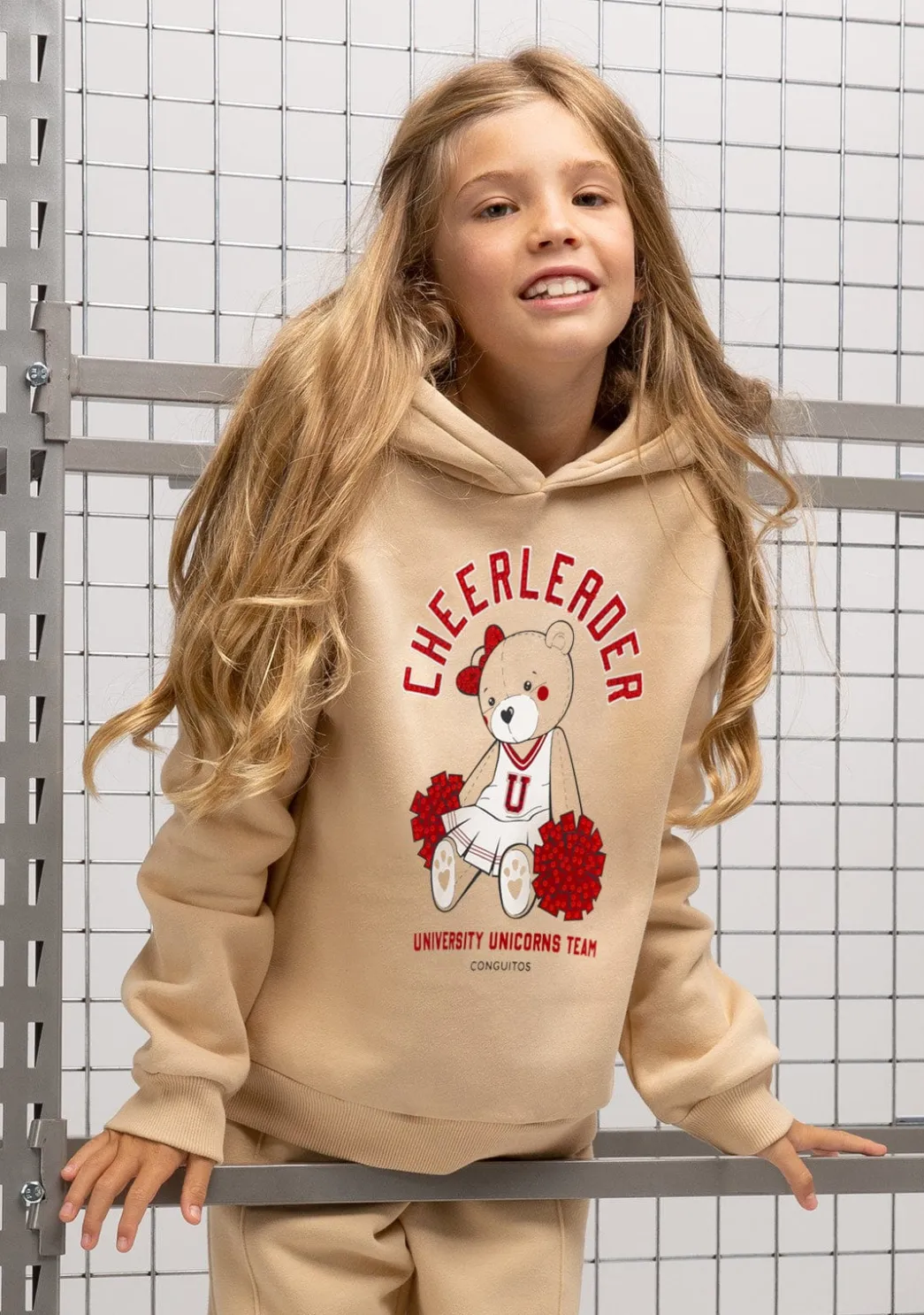 Outlet Sudadera De Niña Teddy Beige Sudaderas