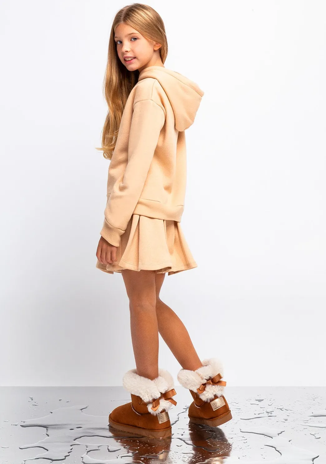 Outlet Sudadera De Niña Teddy Beige Sudaderas
