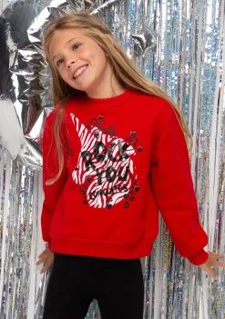 Best Sudadera De Niña Unicornio Rojo Sudaderas