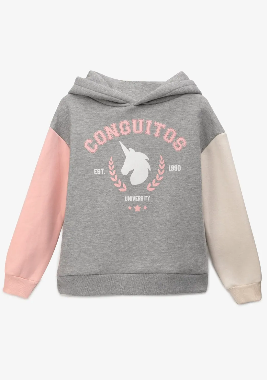 Outlet Sudadera De Niña Unicornio University Gris Sudaderas
