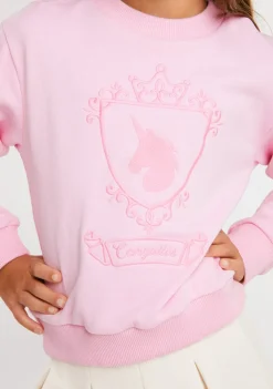 Cheap Sudadera Escudo Unicornio Rosa Sudaderas