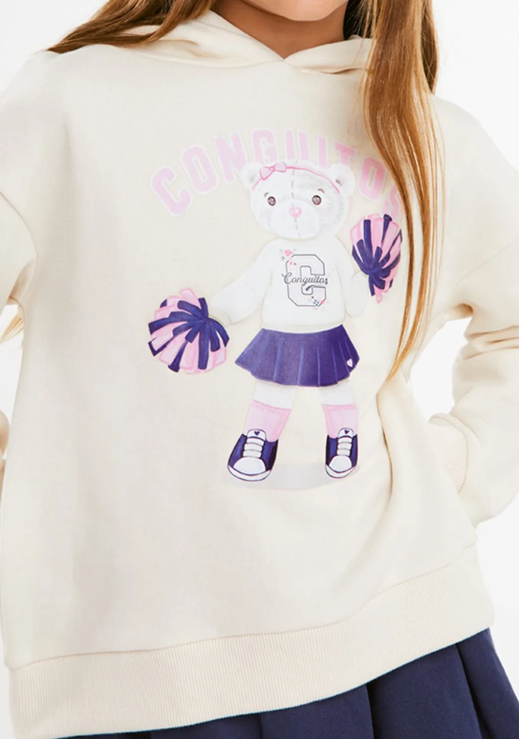 Outlet Sudadera Osita Animadora Beige Sudaderas