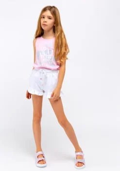 Store Top Niña Glitter Cebra Rosa Camisetas