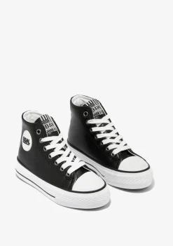 New Unisex Black Logo Hi-Top Sneakers Napa B&W Zapatillas|Zapatillas