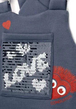 Discount Vestido De Niña Pichi Lentejuelas Corazón Gris Vestidos Sudadera|Vestidos