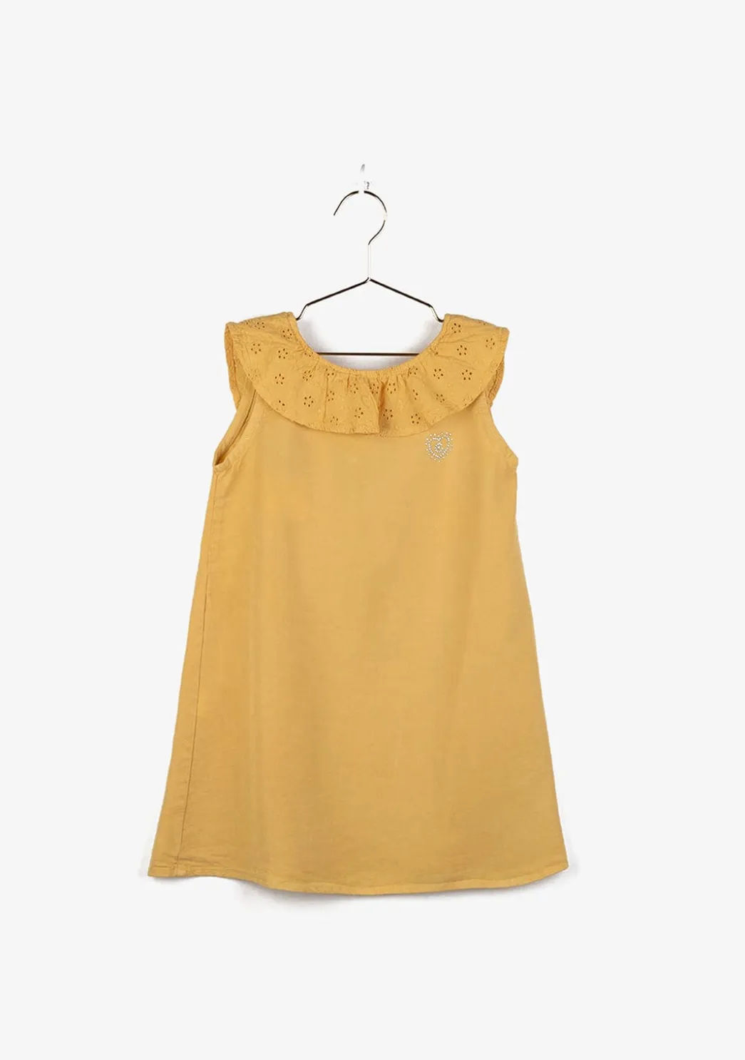 Cheap Vestido De Niña Tencel Mostaza Vestidos De Verano|Vestidos