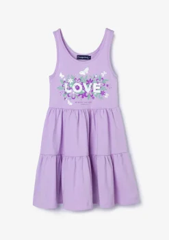 Discount Vestido De Niña Volantes Love Nature Malva Vestidos De Verano|Vestidos
