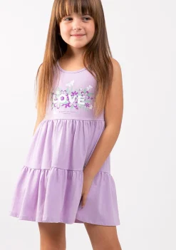 Discount Vestido De Niña Volantes Love Nature Malva Vestidos De Verano|Vestidos