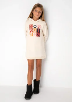 Best Sale Vestido Sudadera De Niña Beige Vestidos Sudadera|Vestidos
