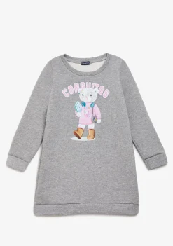 Cheap Vestido Sudadera Osito Gris Vestidos|Vestidos Sudadera