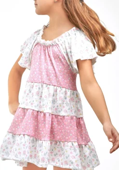 Fashion Vestido Volantes Flores Vestidos De Verano|Vestidos