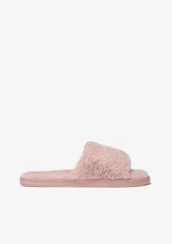 Hot Zapatilla De Casa Con Punta Abierta Rosa Zapatillas De Casa|Zapatillas De Casa