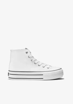 Best Zapatillas Abotinadas Plataforma Blanco Zapatillas