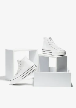 Best Zapatillas Abotinadas Plataforma Blanco Zapatillas
