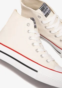 Online Zapatillas Altas Basic Blanco Roto B&W Zapatillas|Zapatillas