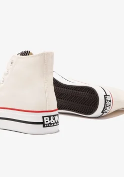 Online Zapatillas Altas Basic Blanco Roto B&W Zapatillas|Zapatillas