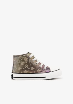 Discount Zapatillas Altas Brillo En La Oscuridad Multicolor Zapatillas|Zapatillas