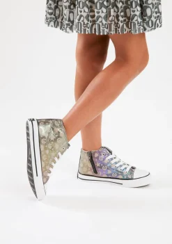 Discount Zapatillas Altas Brillo En La Oscuridad Multicolor Zapatillas|Zapatillas