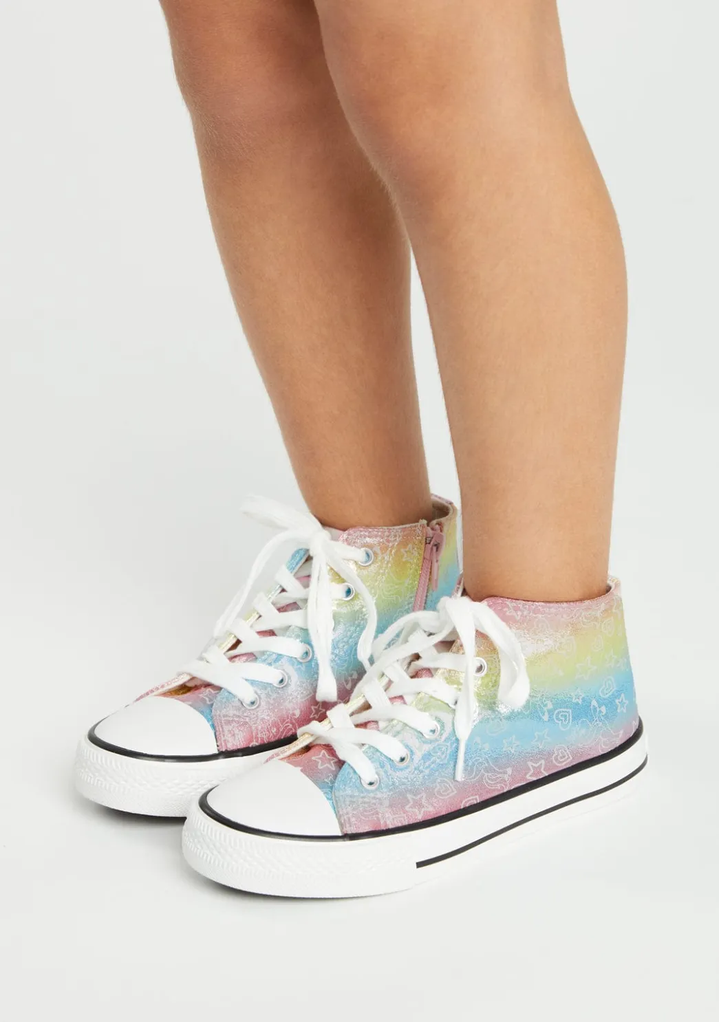 Cheap Zapatillas Altas Brillo En La Oscuridad Multicolor Zapatillas|Zapatillas