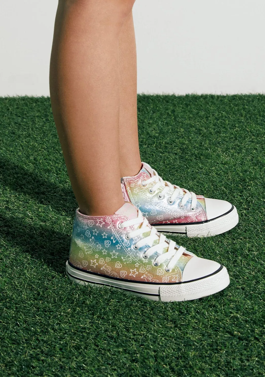 Cheap Zapatillas Altas Brillo En La Oscuridad Multicolor Zapatillas|Zapatillas