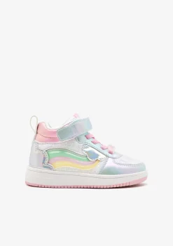 Clearance Zapatillas Altas Con Luces Arcoíris Multicolor Zapatillas Con Luces|Zapatillas