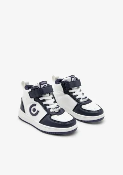 Best Sale Zapatillas Altas Con Luces Logo Marino Zapatillas Con Luces|Zapatillas