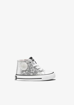 Sale Zapatillas Altas De Bebé Brillo En La Oscuridad Estrellas Plata Zapatillas|Zapatillas