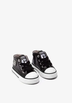 Sale Zapatillas Altas De Bebé Charol Negro Zapatillas|Zapatillas