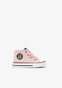 Cheap Zapatillas Altas De Bebé Charol Rosa Zapatillas|Zapatillas