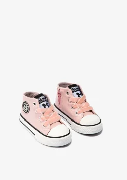 Cheap Zapatillas Altas De Bebé Charol Rosa Zapatillas|Zapatillas