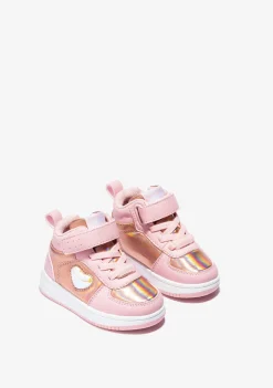 Cheap Zapatillas Altas De Bebé Con Luz Corazón Rosa Zapatillas Con Luces|Zapatillas
