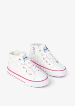 Best Sale Zapatillas Altas De Niña Solares Blanco Zapatillas