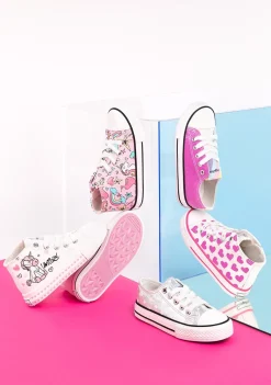 Best Sale Zapatillas Altas De Niña Solares Blanco Zapatillas