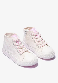Cheap Zapatillas Altas De Niña Solar Lona Blanco Zapatillas