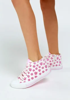 Cheap Zapatillas Altas De Niña Solar Lona Blanco Zapatillas