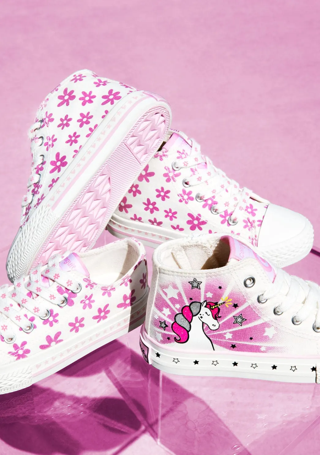 Cheap Zapatillas Altas De Niña Solar Lona Blanco Zapatillas