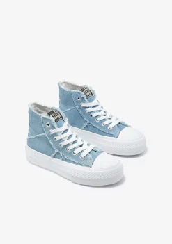 Cheap Zapatillas Altas Denim B&W Zapatillas|Zapatillas