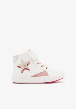 Hot Zapatillas Altas Estrella Blanco Zapatillas
