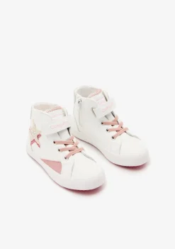 Hot Zapatillas Altas Estrella Blanco Zapatillas