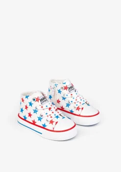 Shop Zapatillas Altas Lona Estrellas Bebé Zapatillas|Zapatillas