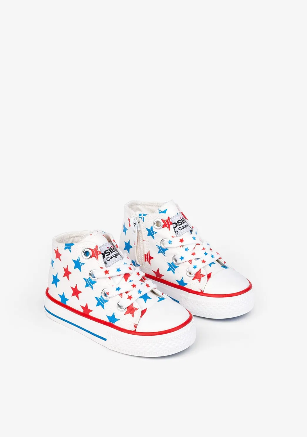 Shop Zapatillas Altas Lona Estrellas Bebé Zapatillas|Zapatillas