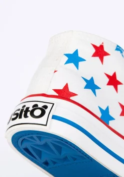Shop Zapatillas Altas Lona Estrellas Bebé Zapatillas|Zapatillas