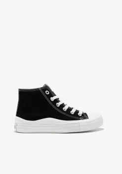 Fashion Zapatillas Altas Lona Negro B&W Zapatillas|Zapatillas