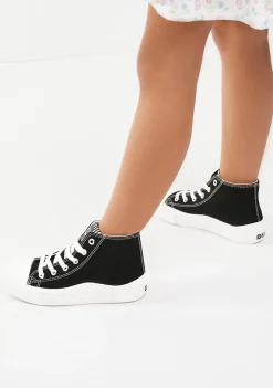 Fashion Zapatillas Altas Lona Negro B&W Zapatillas|Zapatillas