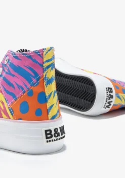 Online Zapatillas Altas Patchwork Multicolor B&W Zapatillas|Zapatillas