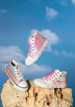Hot Zapatillas Altas Unicornio Blanco Zapatillas