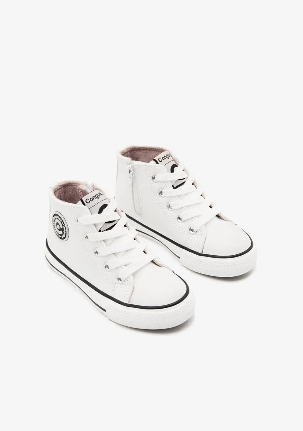 Sale Zapatillas Altas Unisex Logo Napa Blanco Zapatillas|Zapatillas