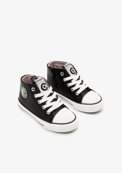 Hot Zapatillas Altas Unisex Logo Napa Negro Zapatillas|Zapatillas