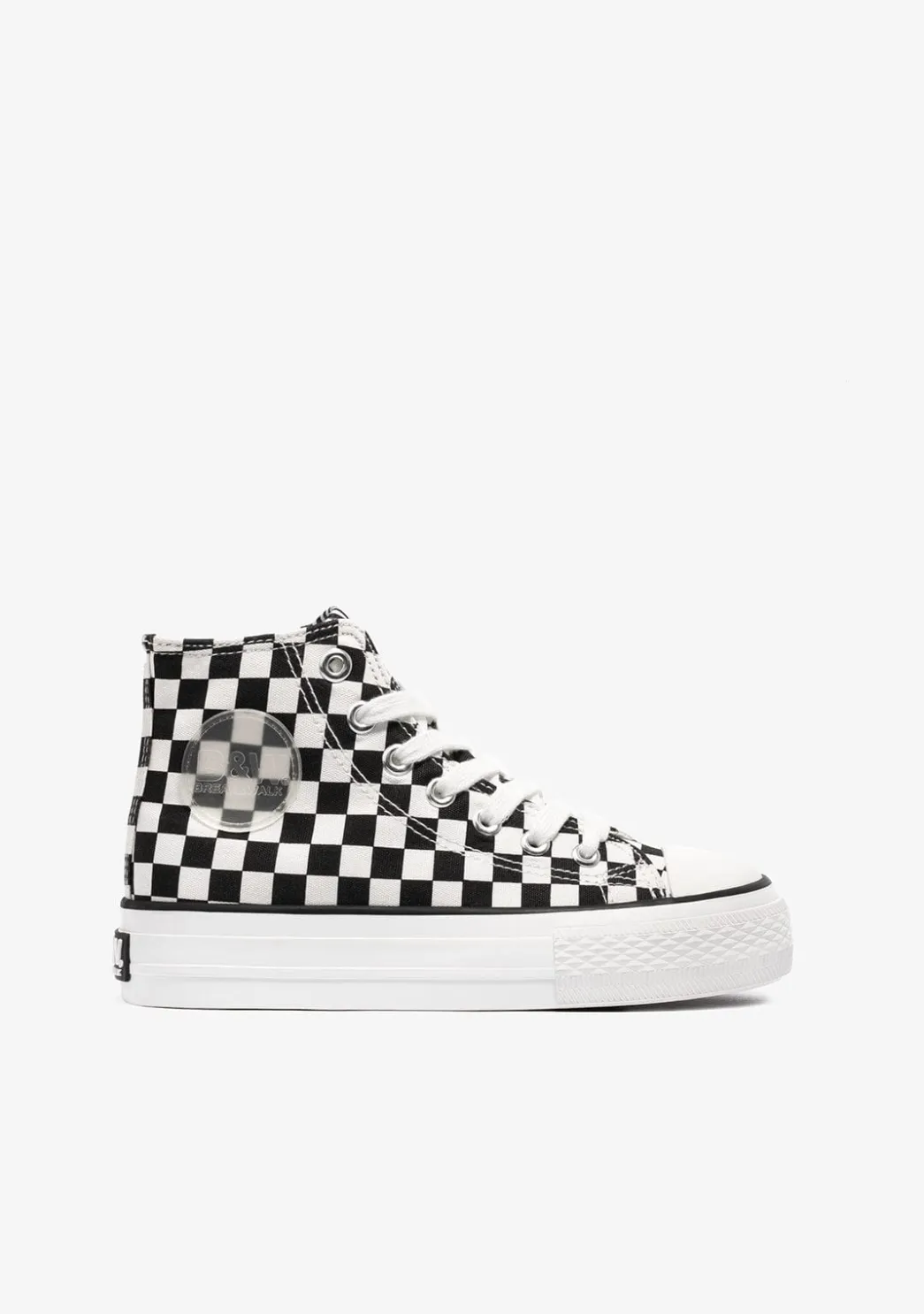Sale Zapatillas Altas Unisex Lona Negro Blanco B&W Zapatillas|Zapatillas
