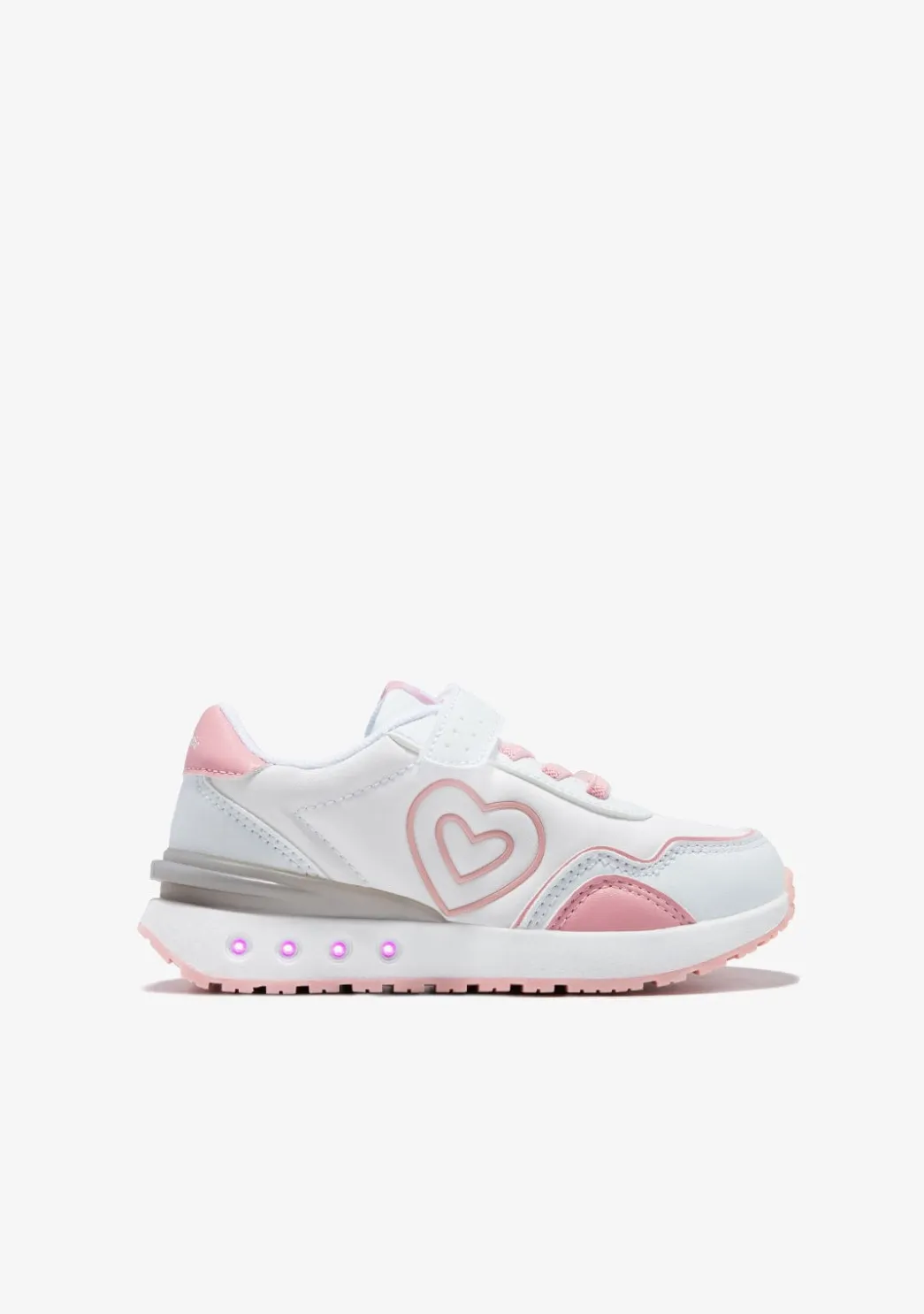 Shop Zapatillas Con Luces Corazón Blanco Zapatillas Con Luces|Zapatillas